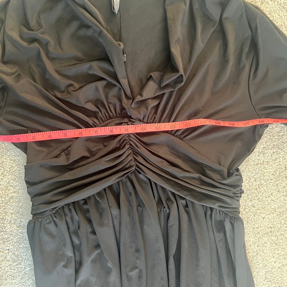 Kho Koh Black Long Sleeve Maxi Dress Formal Gown Size 4 NWT - Picture 7 of 8